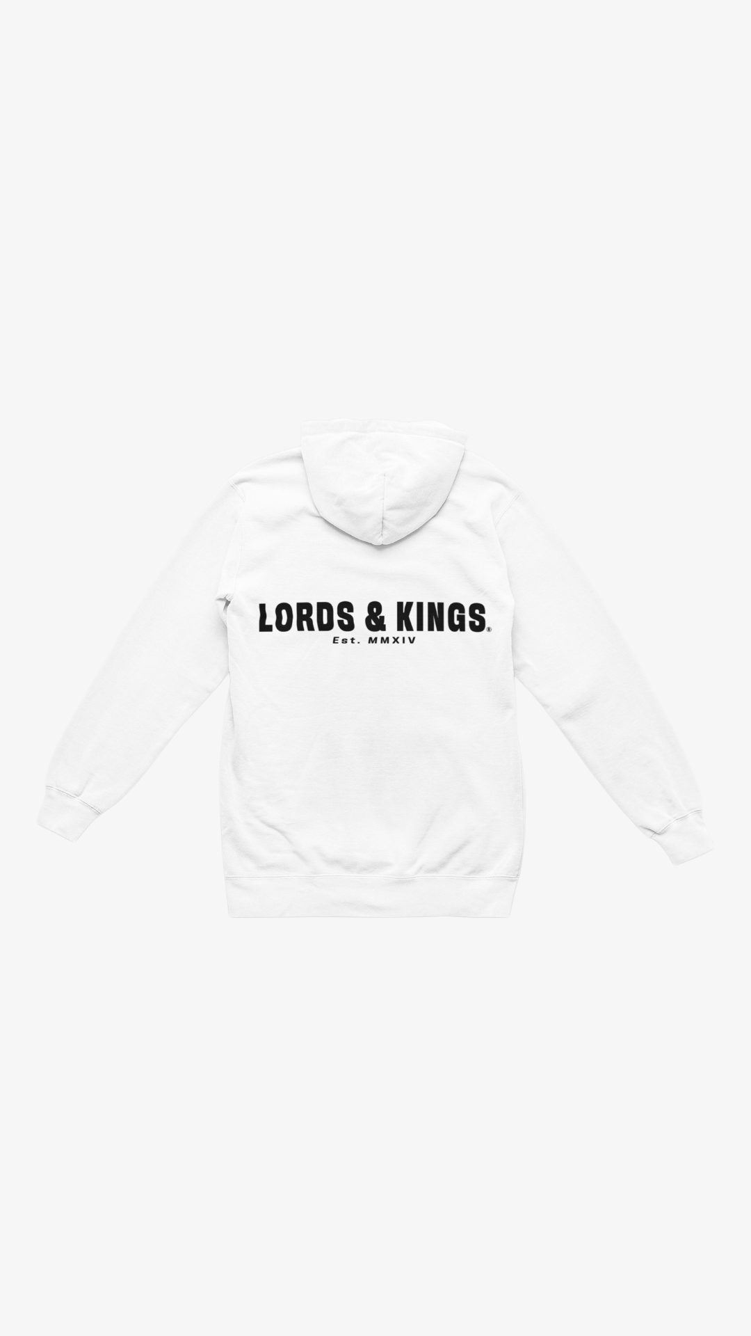LORDS & KINGS WHITE HOODIE