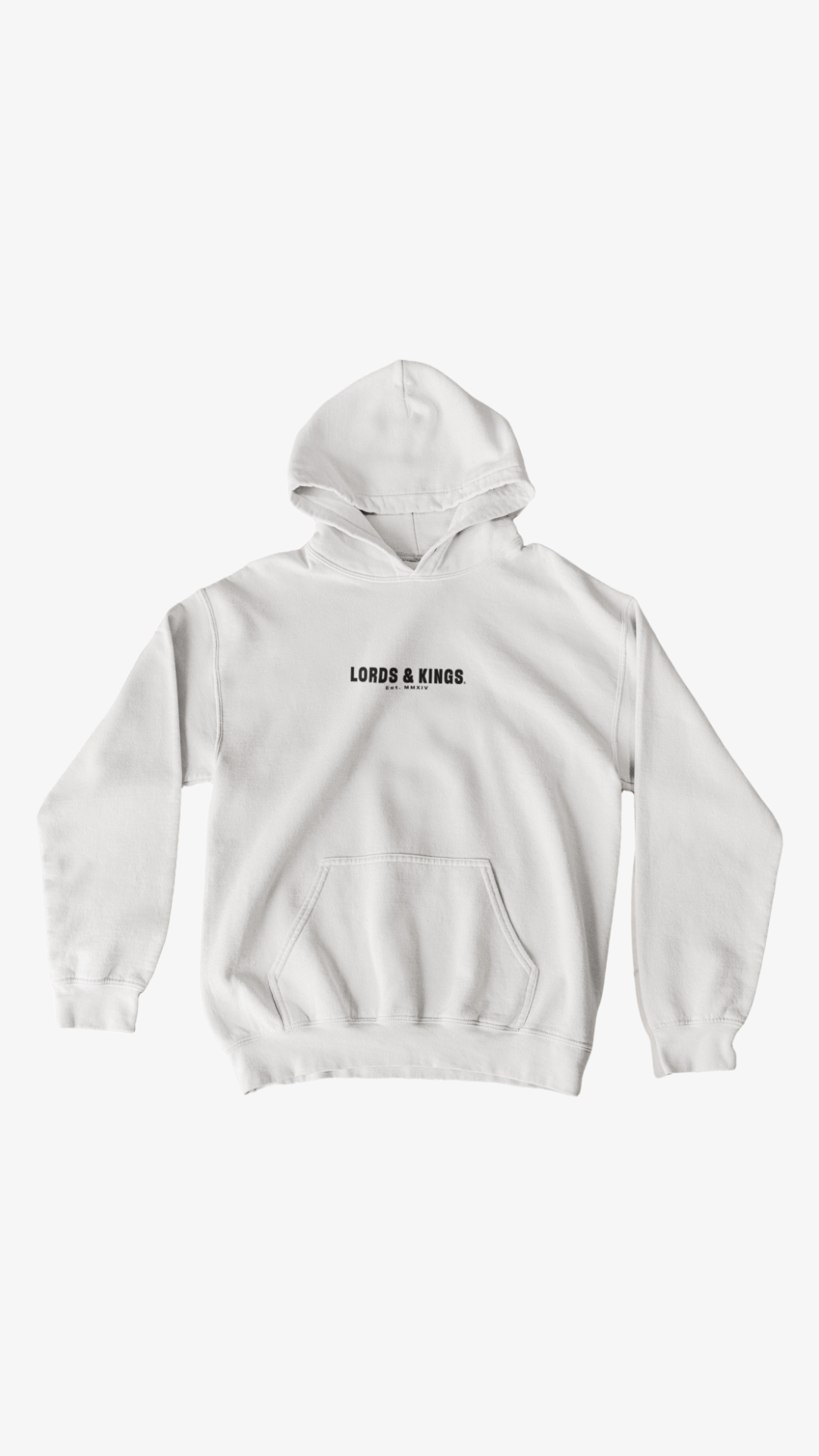 LORDS & KINGS WHITE HOODIE