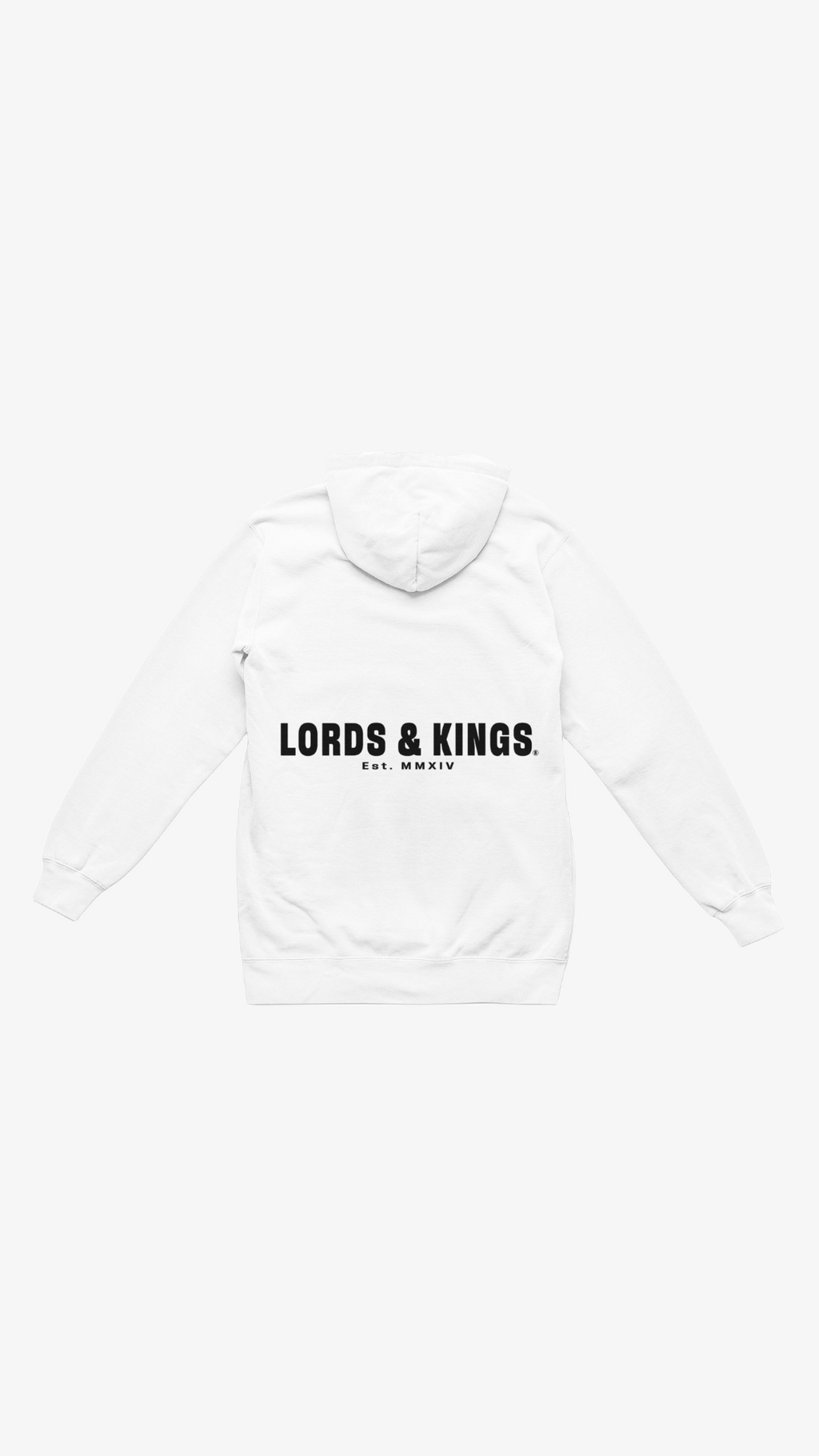 LORDS & KINGS WHITE HOODIE