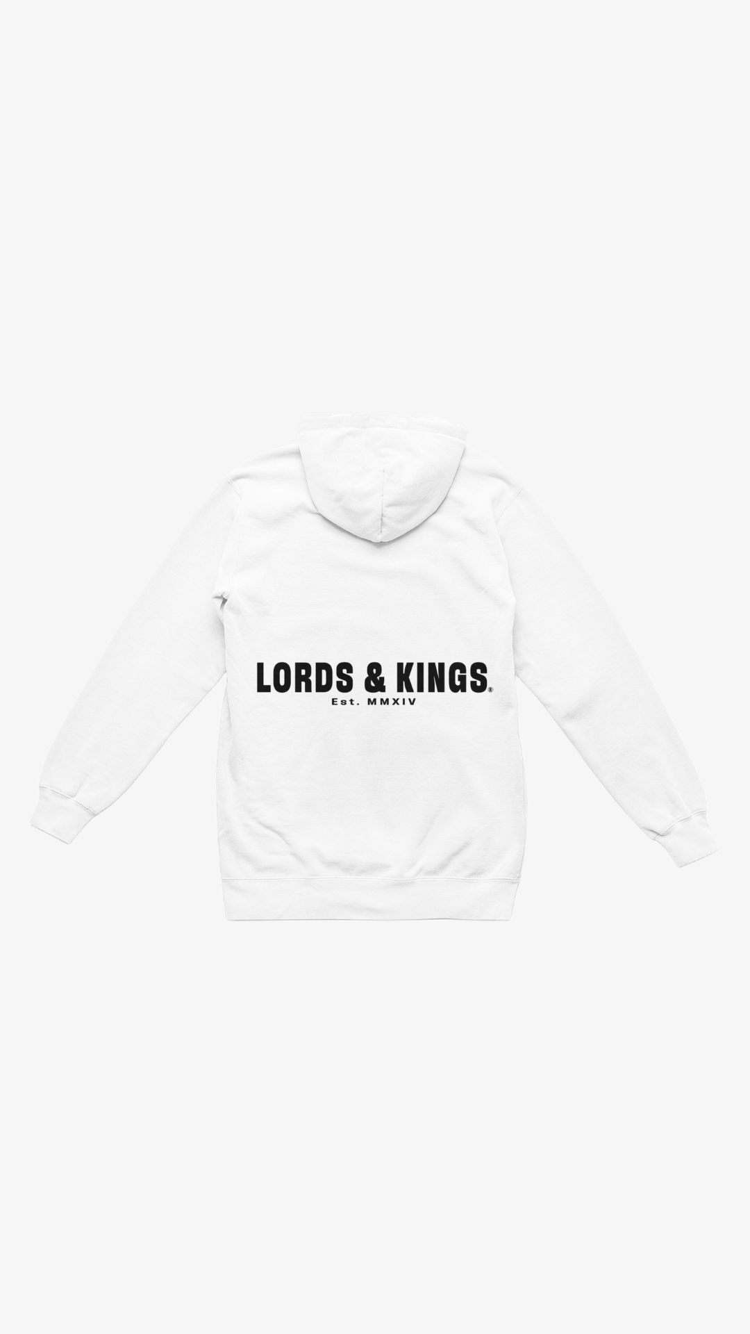 LORDS & KINGS WHITE HOODIE