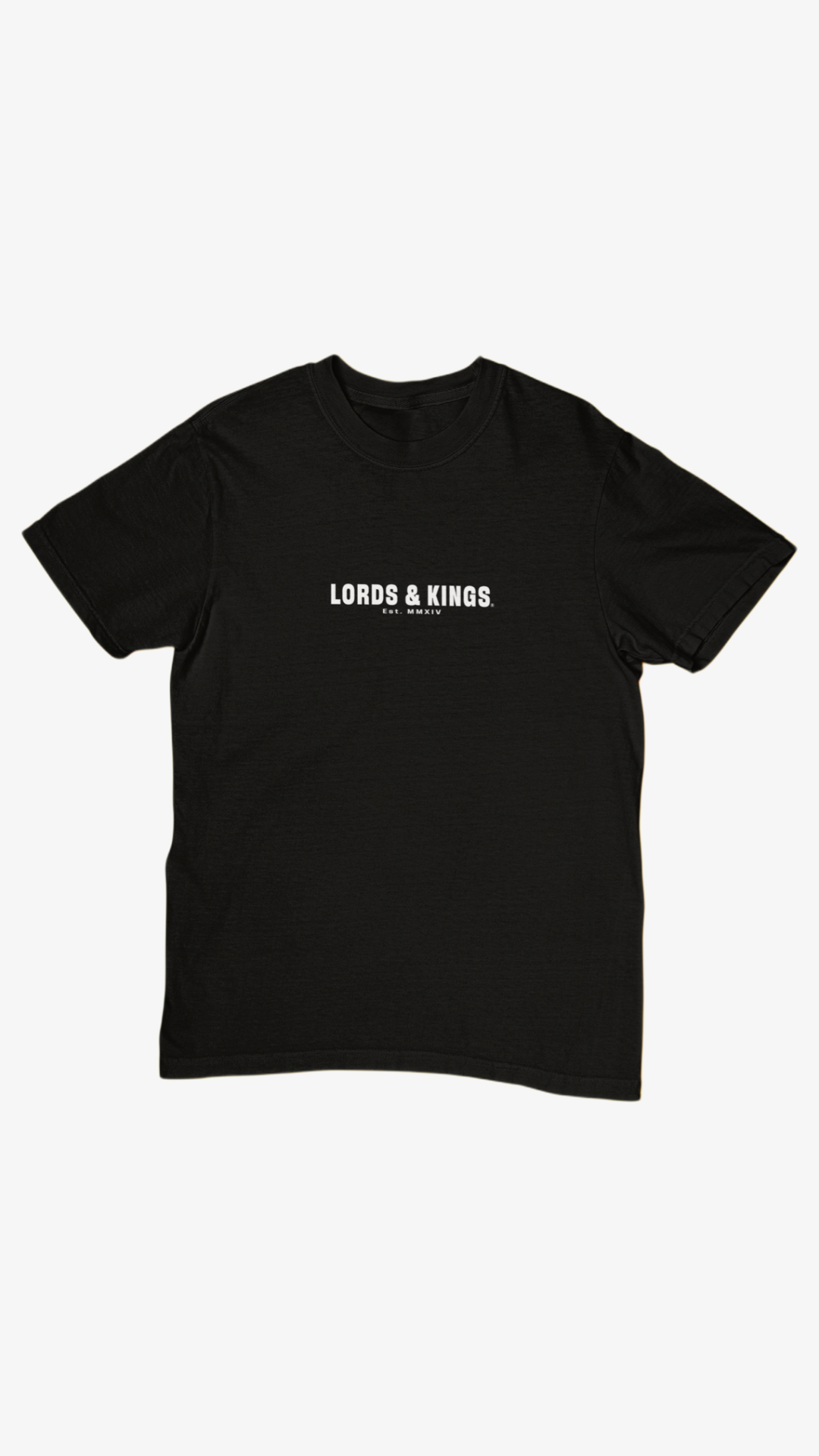LORDS & KINGS BLACK PREMIUM T-SHIRT