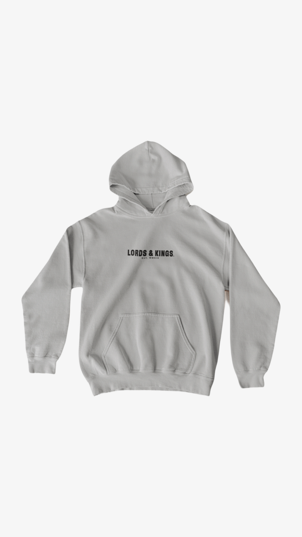 LORDS & KINGS GREY HOODIE