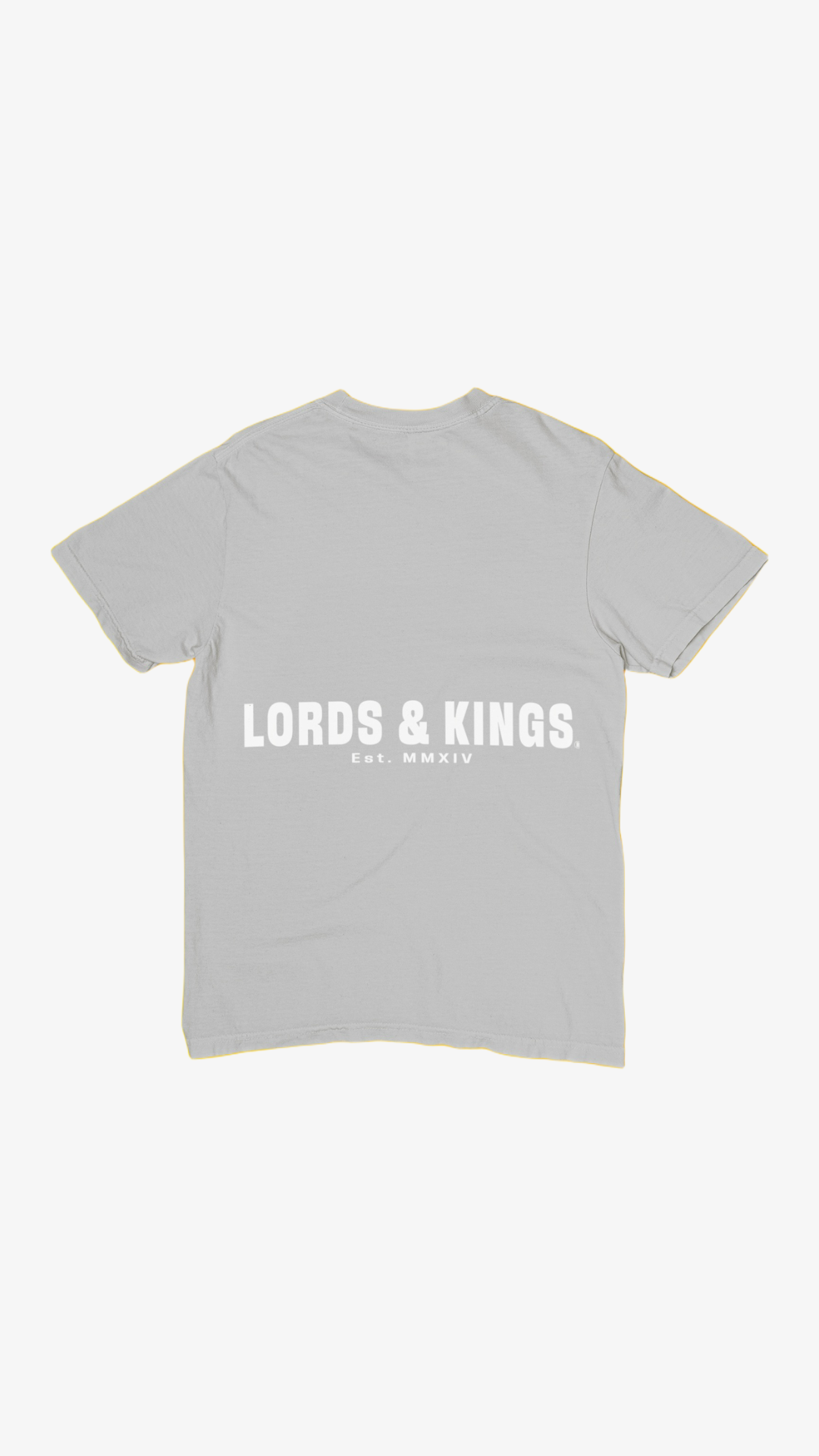 LORDS & KINGS STONE GREY PREMIUM T-SHIRT