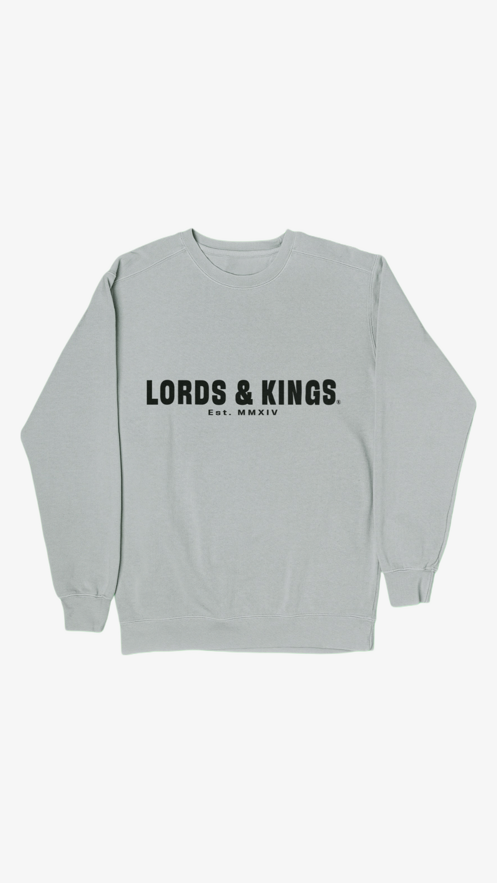 LORDS & KINGS GREY SWEATSHIRT