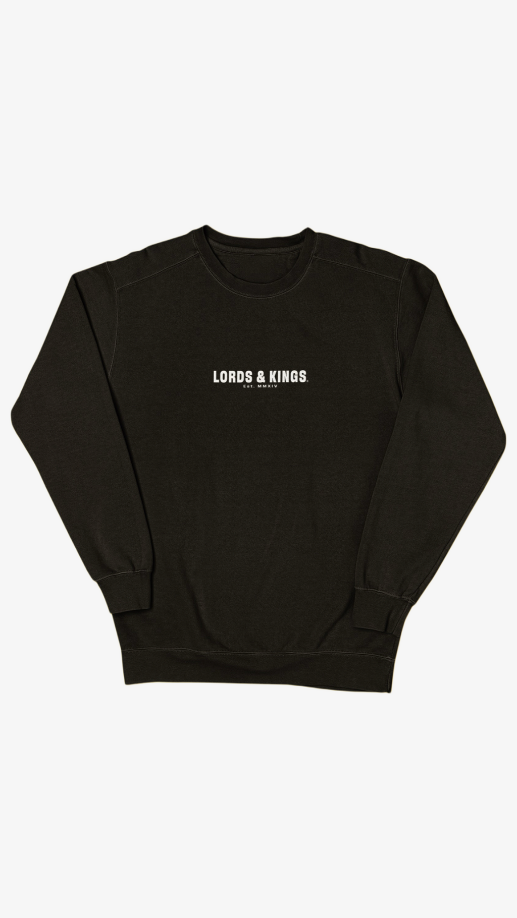 LORDS & KINGS BLACK SWEATSHIRT