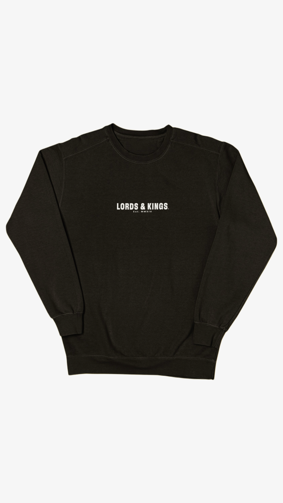 LORDS & KINGS BLACK SWEATSHIRT